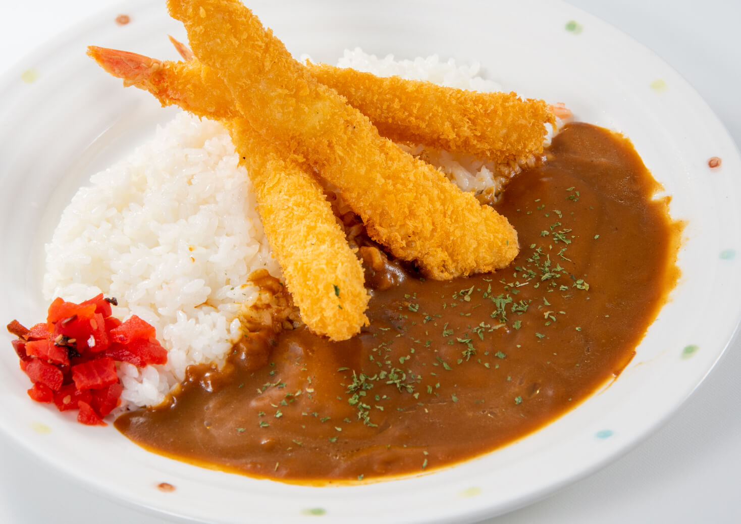 海老フライカレー